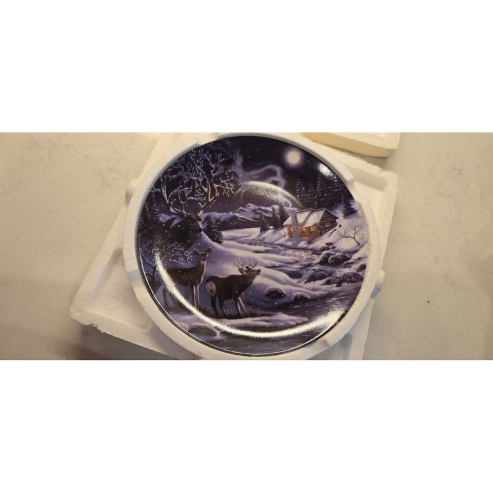 Two By A Stream, Two In A Dream Collector Plate By D.L. Rusty Rust Bradford Exch